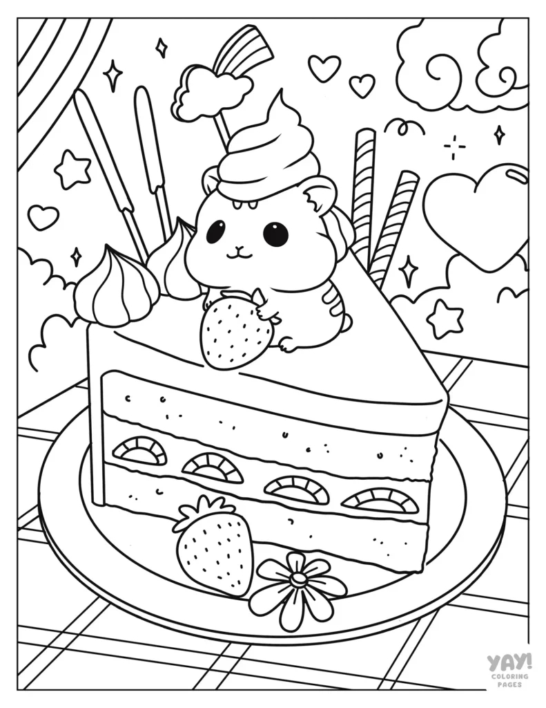 Kawaii Coloring Pages (Free Printables) inside Free Kawaii Printables