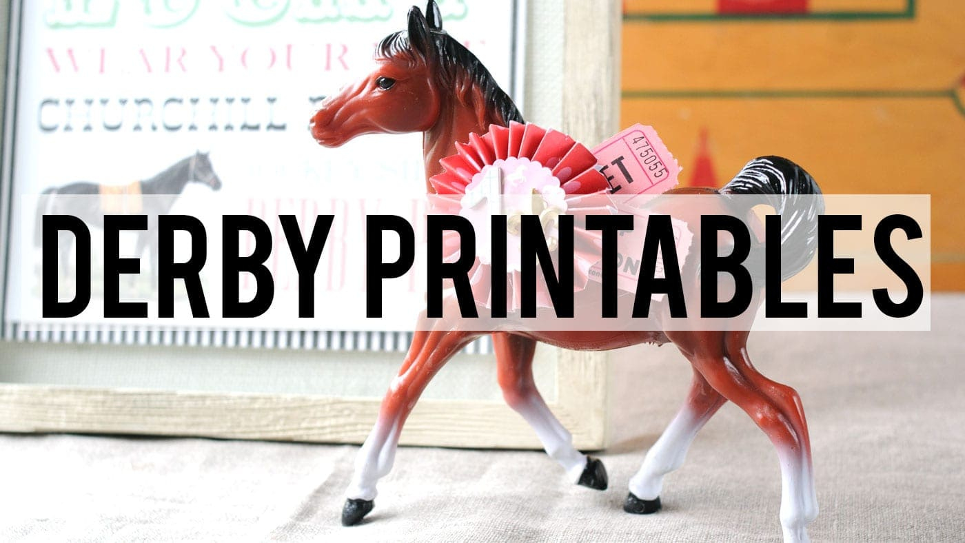 Kentucky Derby Printables - The Polka Dot Chair within Free Kentucky Derby Printables