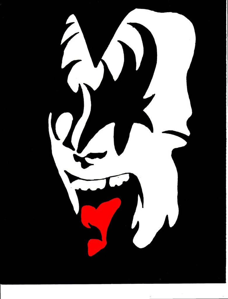 Kiss Gene Simmons Logo #2622861 pertaining to Gene Simmons Free Printable Stencil