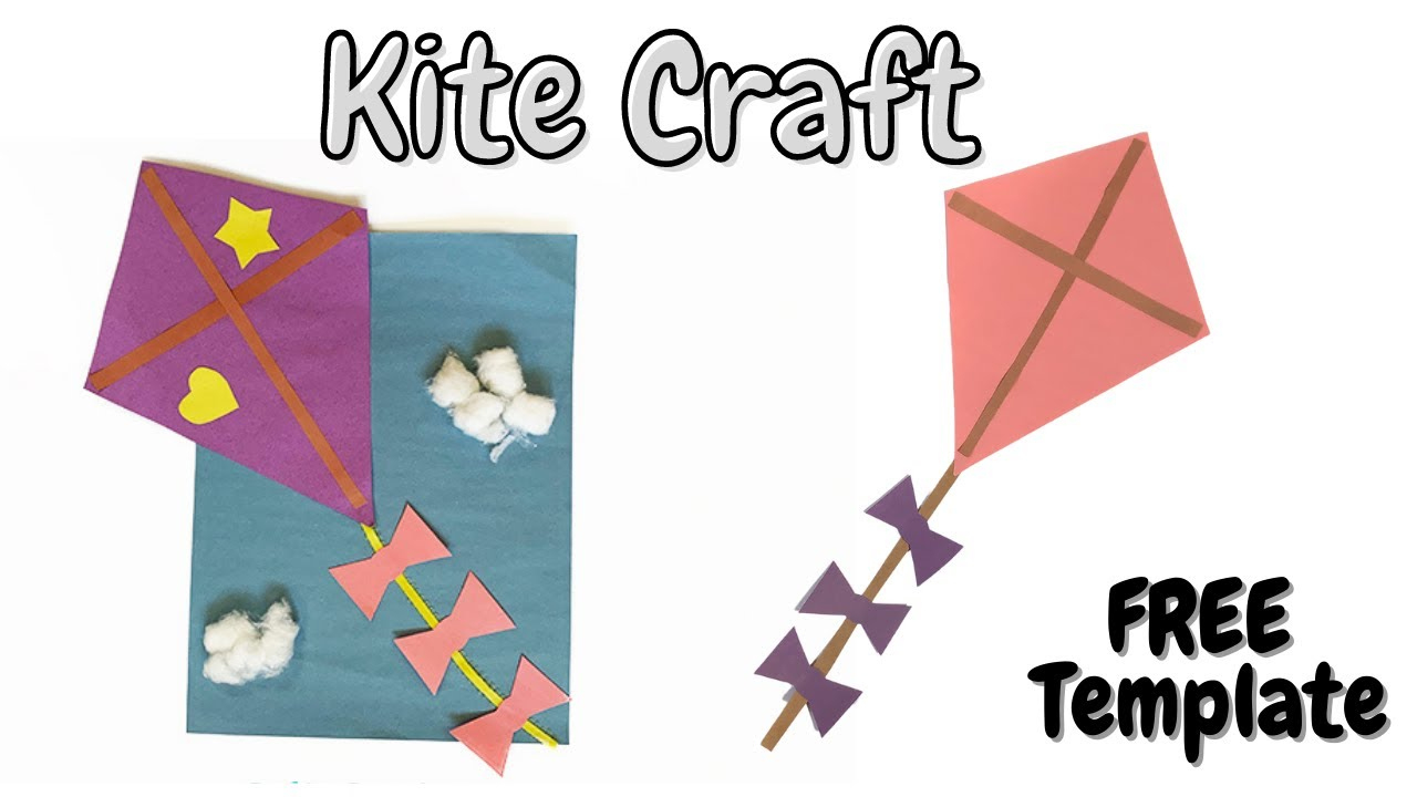 Kite Craft (Free Template) for Free Kite Printables