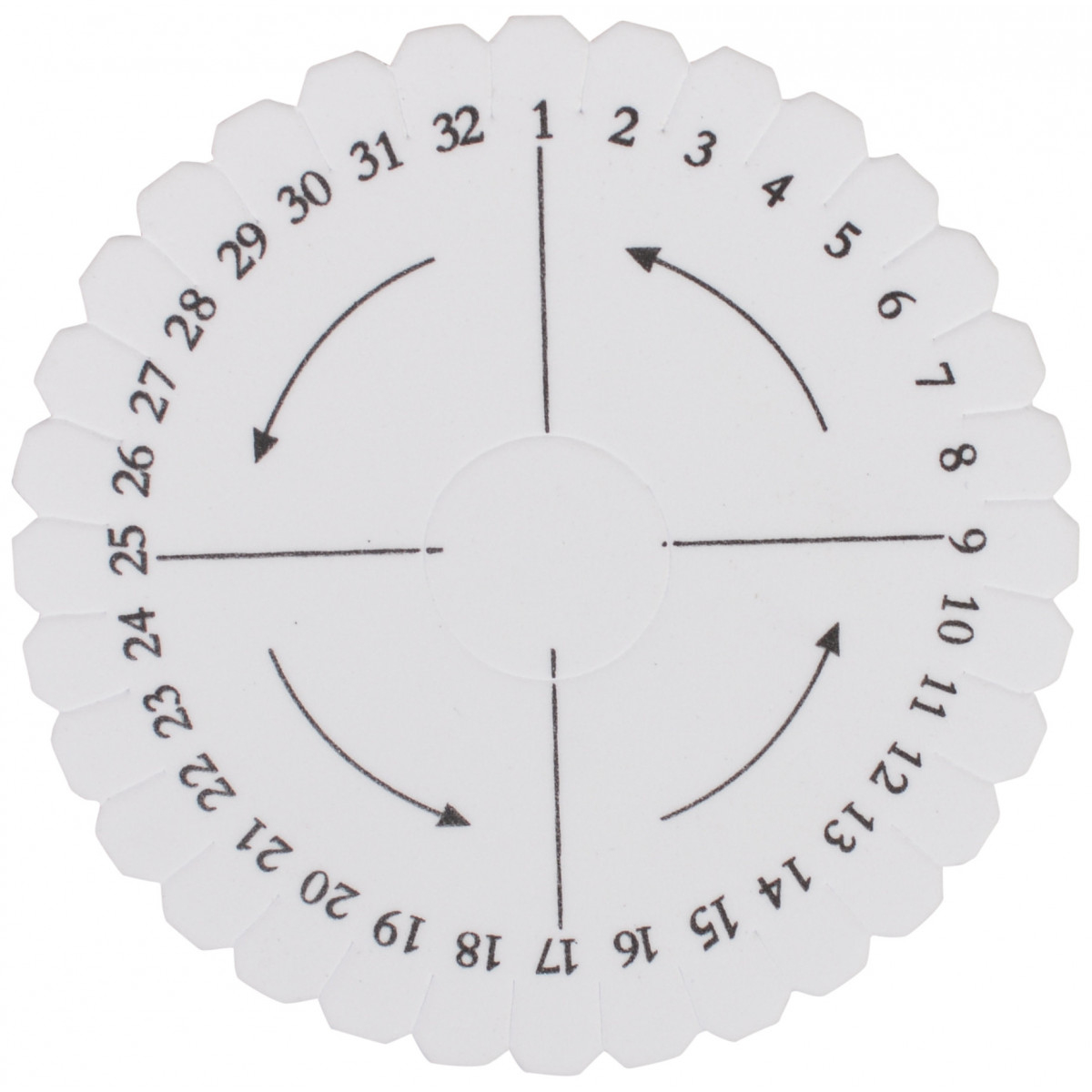 Kumihimo Disk Round 10Cm - Ritohobby.co.uk with Free Kumihimo Disk Template