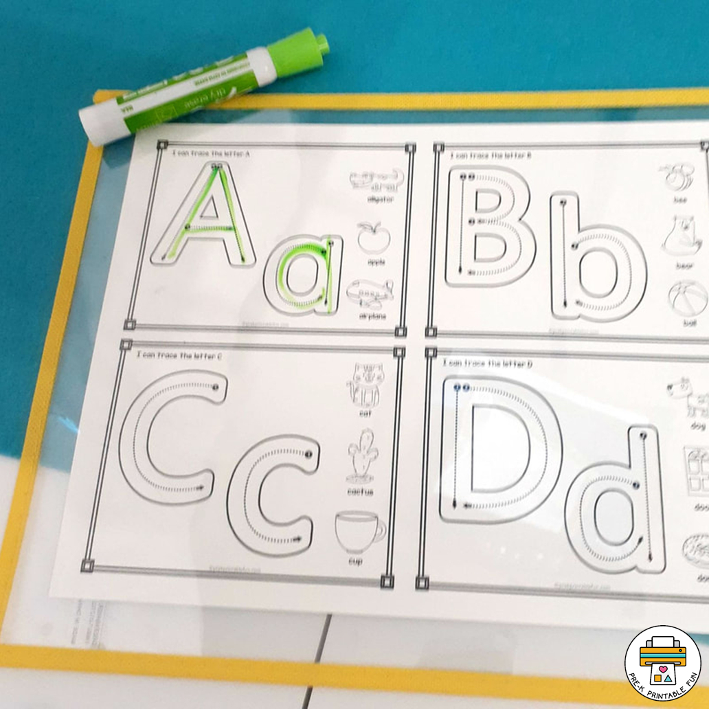 Letter Formation Activities For Preschoolers - Pre-K Printable Fun with Free Pocket Letter Printables