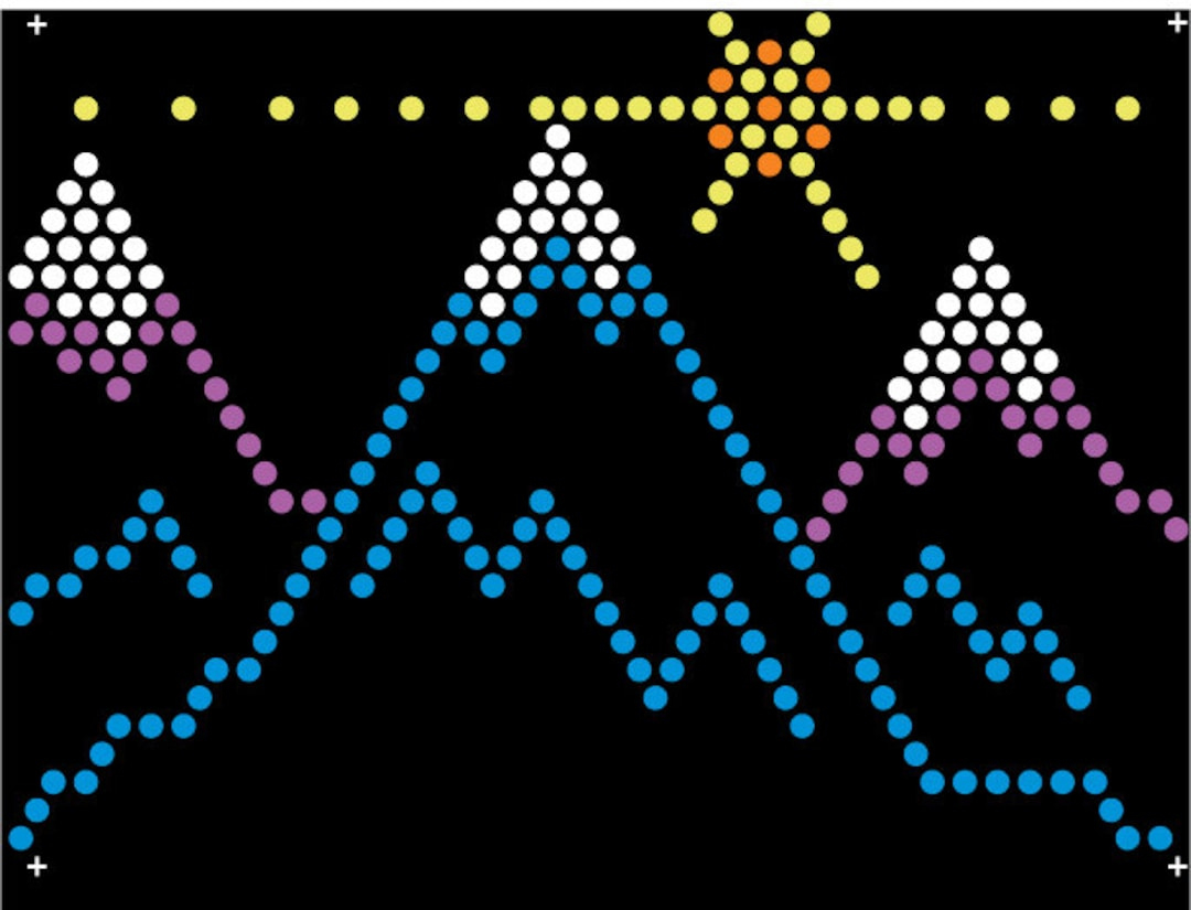 Lite Brite Template Refills 10 Designs Landscape Theme Pack (Self intended for Free Lite Brite Printables