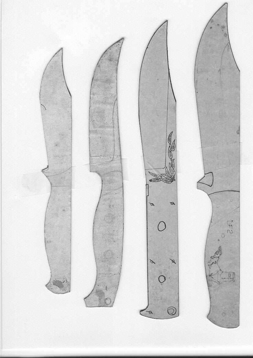 Lloyd Harding&amp;#039;S Knife Templates inside Free Printable Knife Blade Patterns