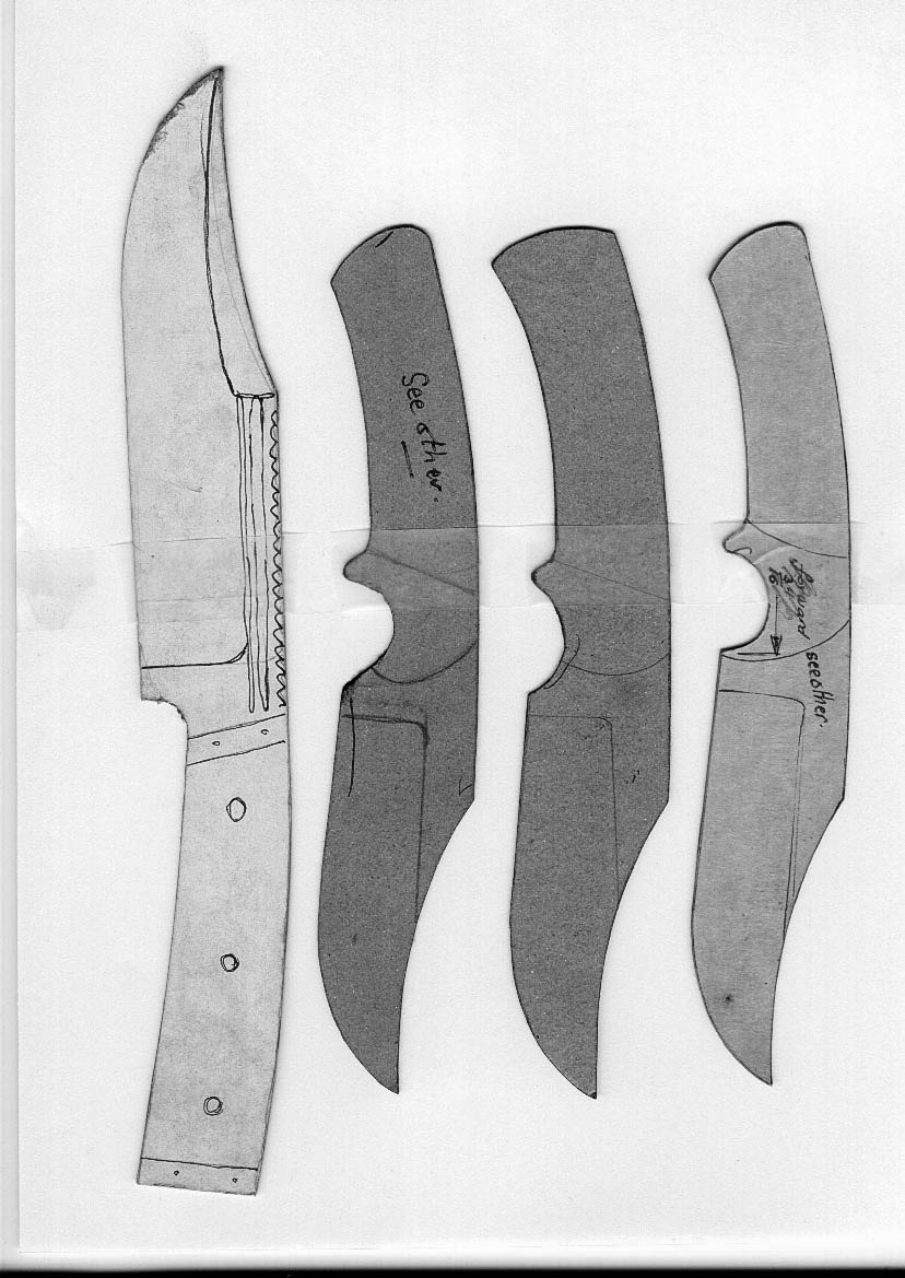Lloyd Harding&amp;#039;S Knife Templates pertaining to Free Printable Knife Blade Patterns
