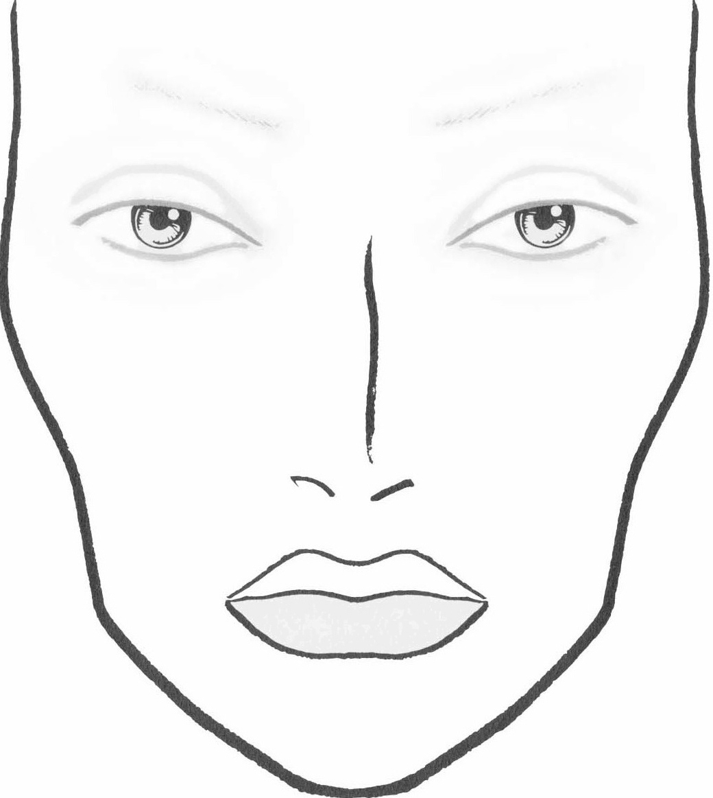 Make Up For Dolls: Diy Blank Makeup Face Charts regarding Free Printable Face Charts For Makeup Artists