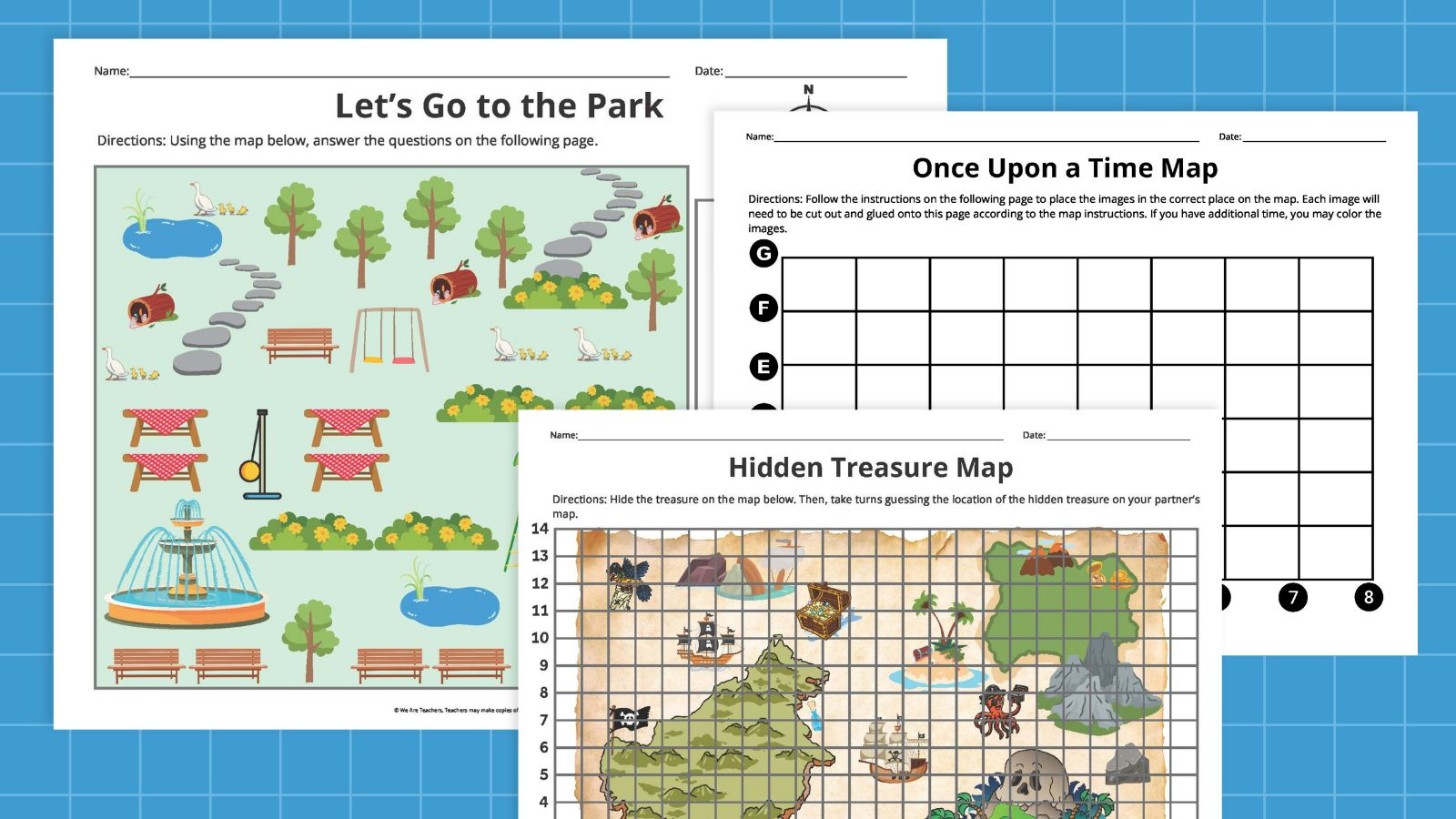 Map Skills Worksheets (Free Printable Bundle) intended for Free Printable Maps And Directions