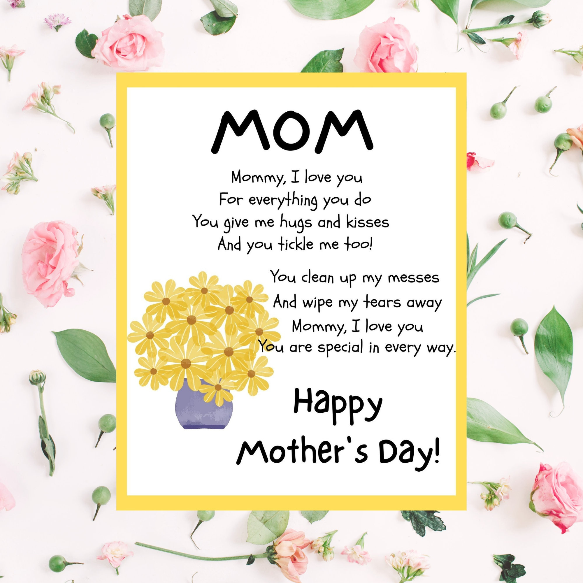 Mom | Mother&amp;#039;S Day Poem | Printable Mother&amp;#039;S Day Poem From Child with regard to Free Printable Mothers Day Poems