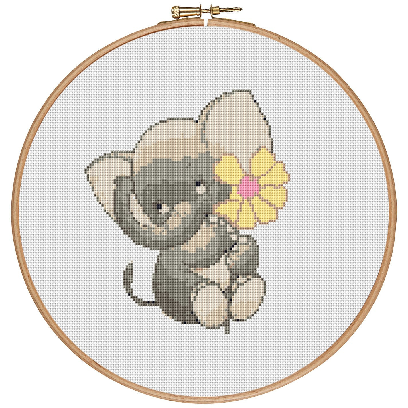 More For Free - Elephant - Counted Cross Stitch Pattern Pdf throughout Free Printable Elephant Cross Stitch Pattern