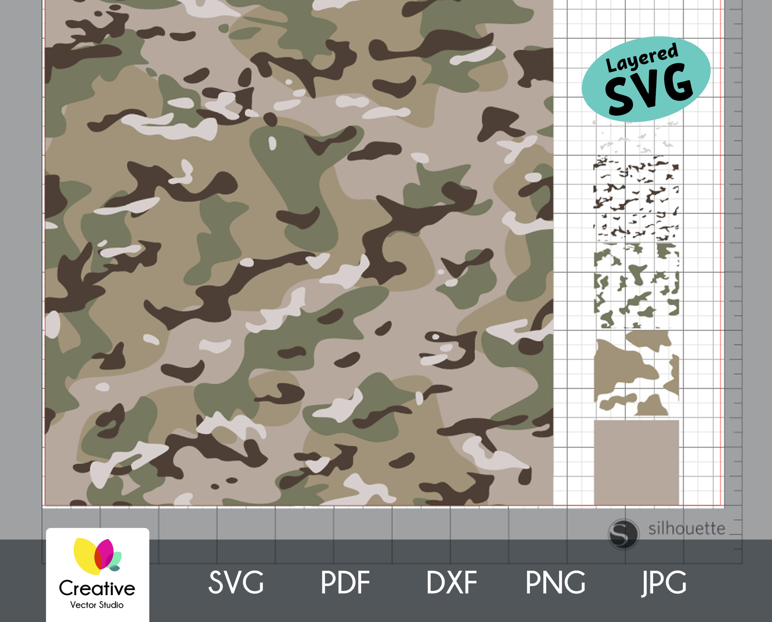 Multicam Camouflage Svg Seamless Pattern intended for Free Printable Multicam Stencils