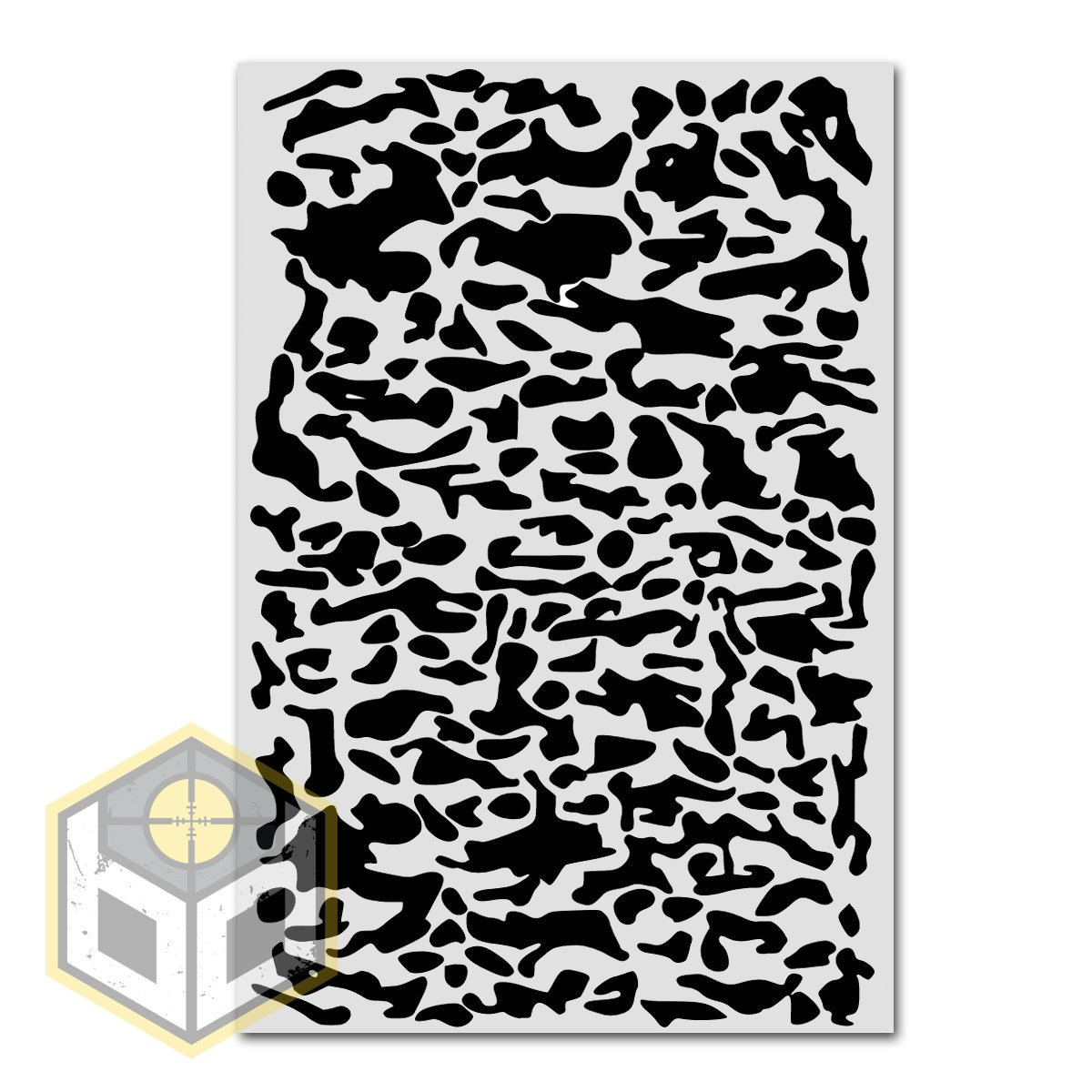 Multicam Paint Mask Stencil - Just Bb Guns inside Free Printable Multicam Stencils