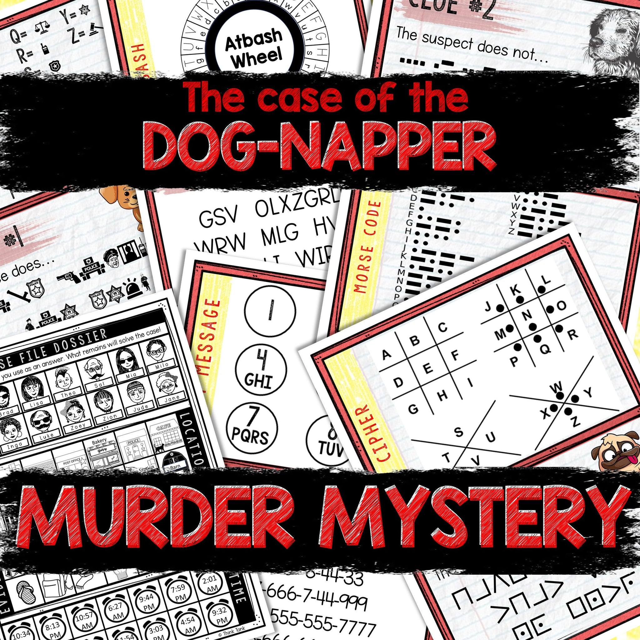 Murder Mystery Game For Kids – Spy Party – Dog-Napper – Secret for Murder Mystery Party Free Printables
