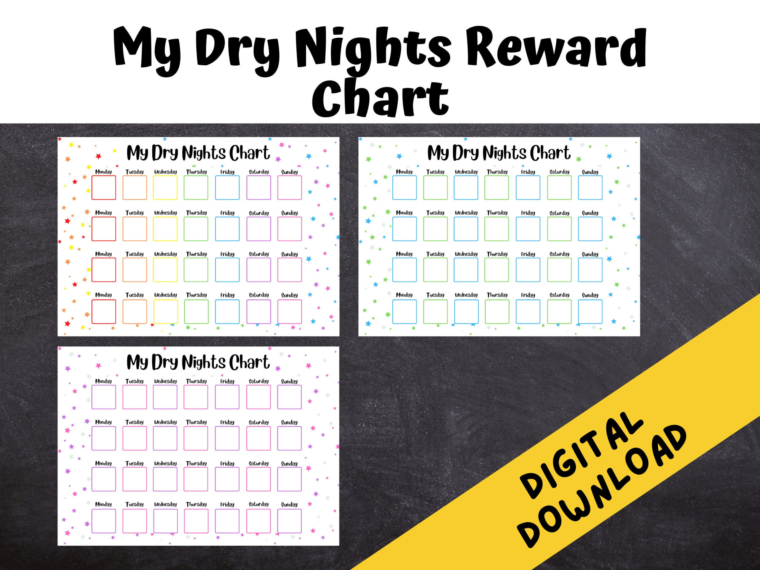 My Dry Nights Reward Chart | Potty Training | Bed Wetting Support throughout Free Printable Bedwetting Reward Chart