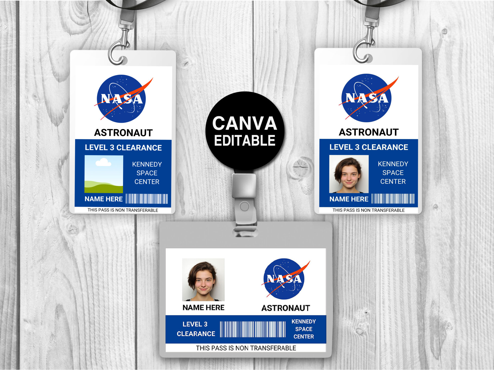 Nasa Astronaut Id Badge Template , Name Badge, Space Astronaut with regard to Free Printable Nasa Badges