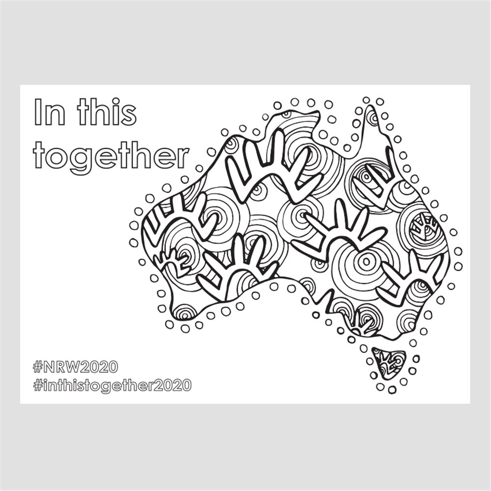 National Reconciliation Week 2020 Colouring Sheet | Paper &amp;amp; Card intended for Free Printable Reconciliation Cards