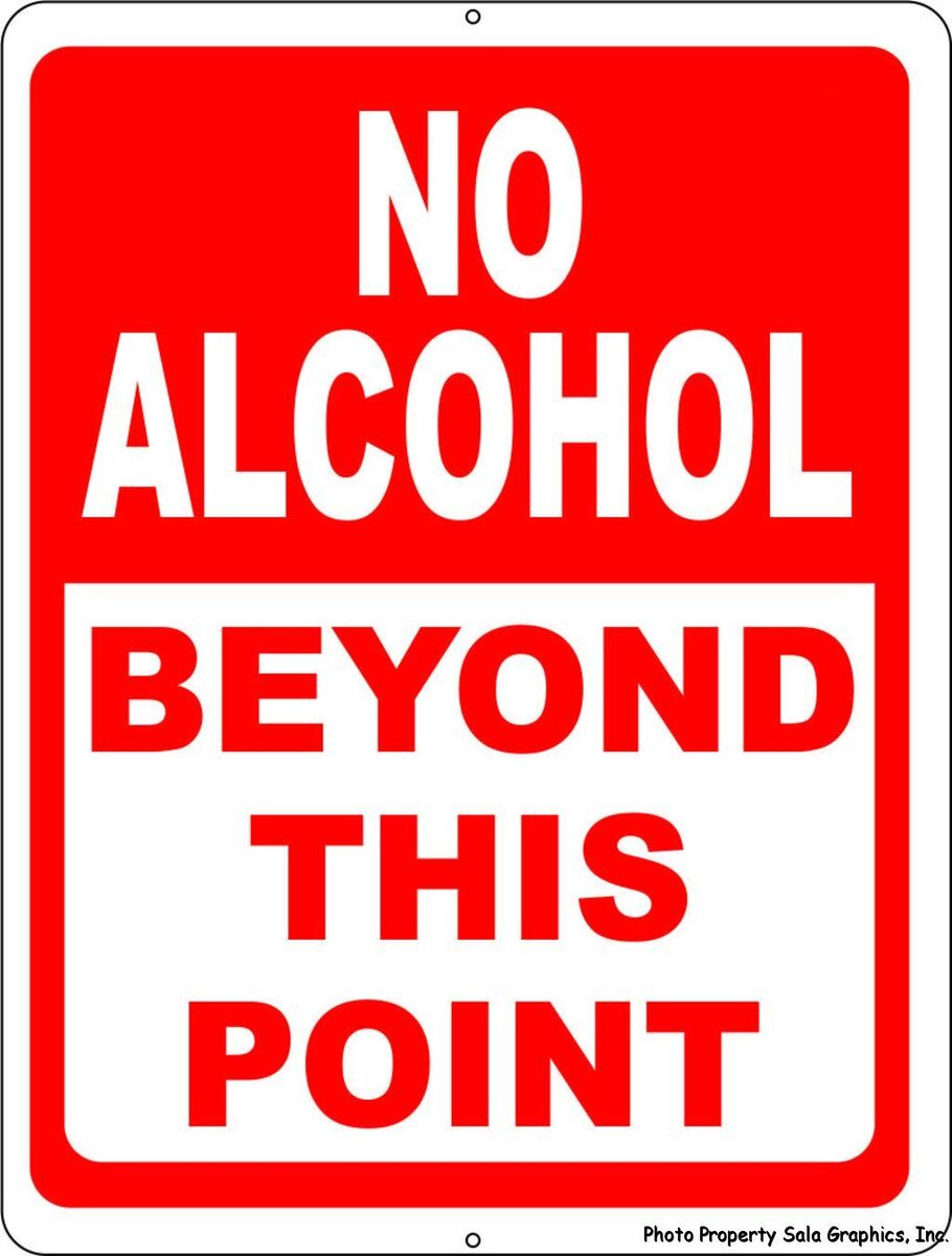 No Alcohol Beyond This Point Sign. Size Options. Drinking Rules within Free Printable No Alcohol Signs
