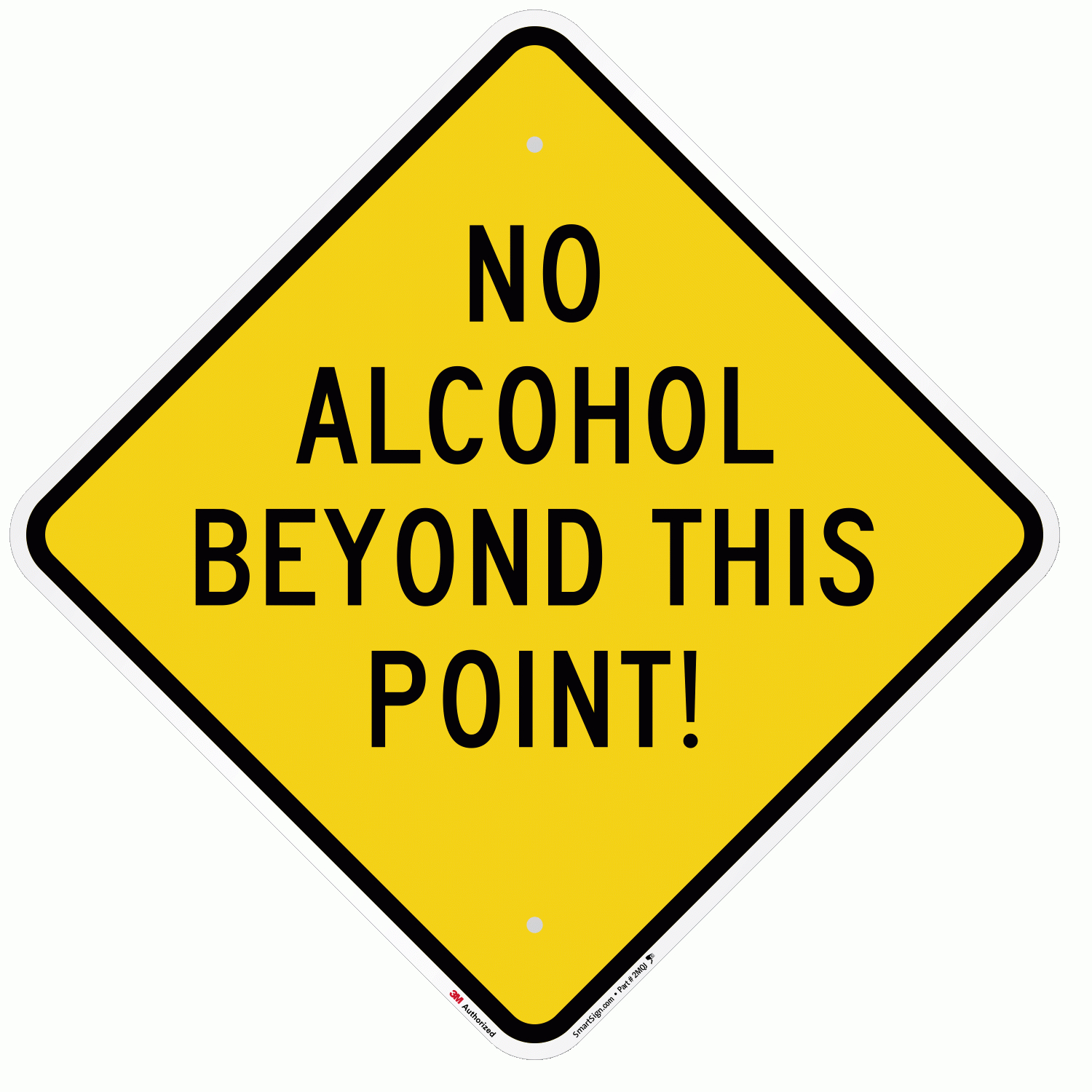 No Alcohol Beyond This Point Sign, Sku: K-8853 regarding Free Printable No Alcohol Signs