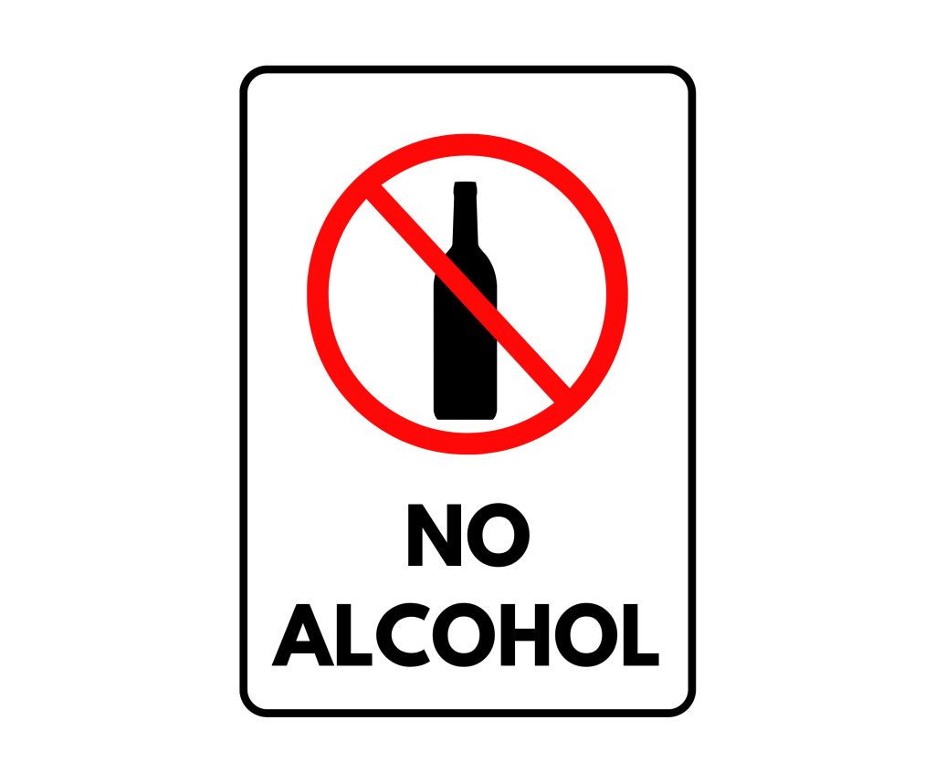 No Alcohol Sign: Printable Templates (Free Pdf Downloads) intended for Free Printable No Alcohol Signs