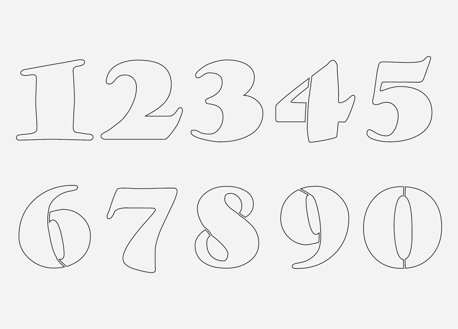 Number Free Printables - Printablee - Worksheets Library inside Free Printable Number Stencils For Painting