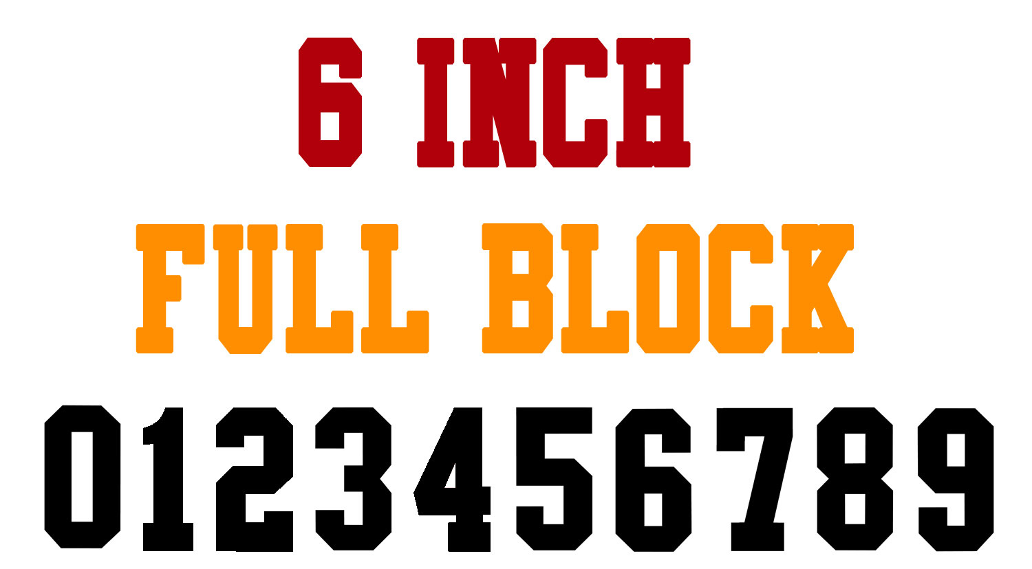 Numberstencils - 6 Inch Full Block Number Stencils (100 Sheet intended for 6 Inch Number Stencils Printable