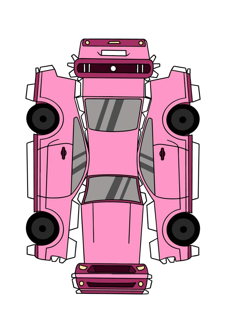 Paper Car Templates - 10 Free Pdf Printables | Printablee pertaining to Free Paper Car Templates