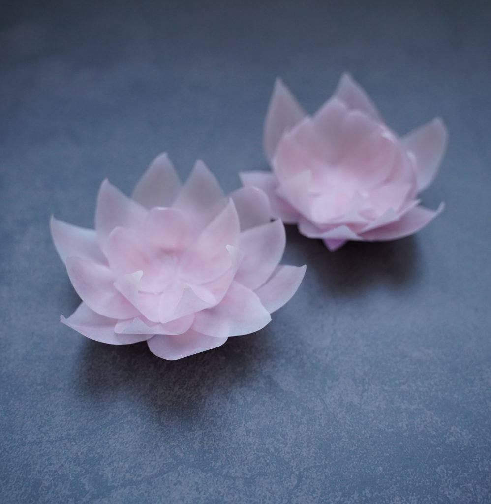 Paper Lotus Flower Template with Free Printable Lotus Petal Pattern