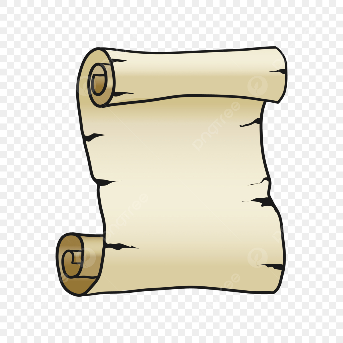 Papyrus Scroll Vector Design Images, Empty Blank Paper Scroll intended for Free Blank Scroll Template