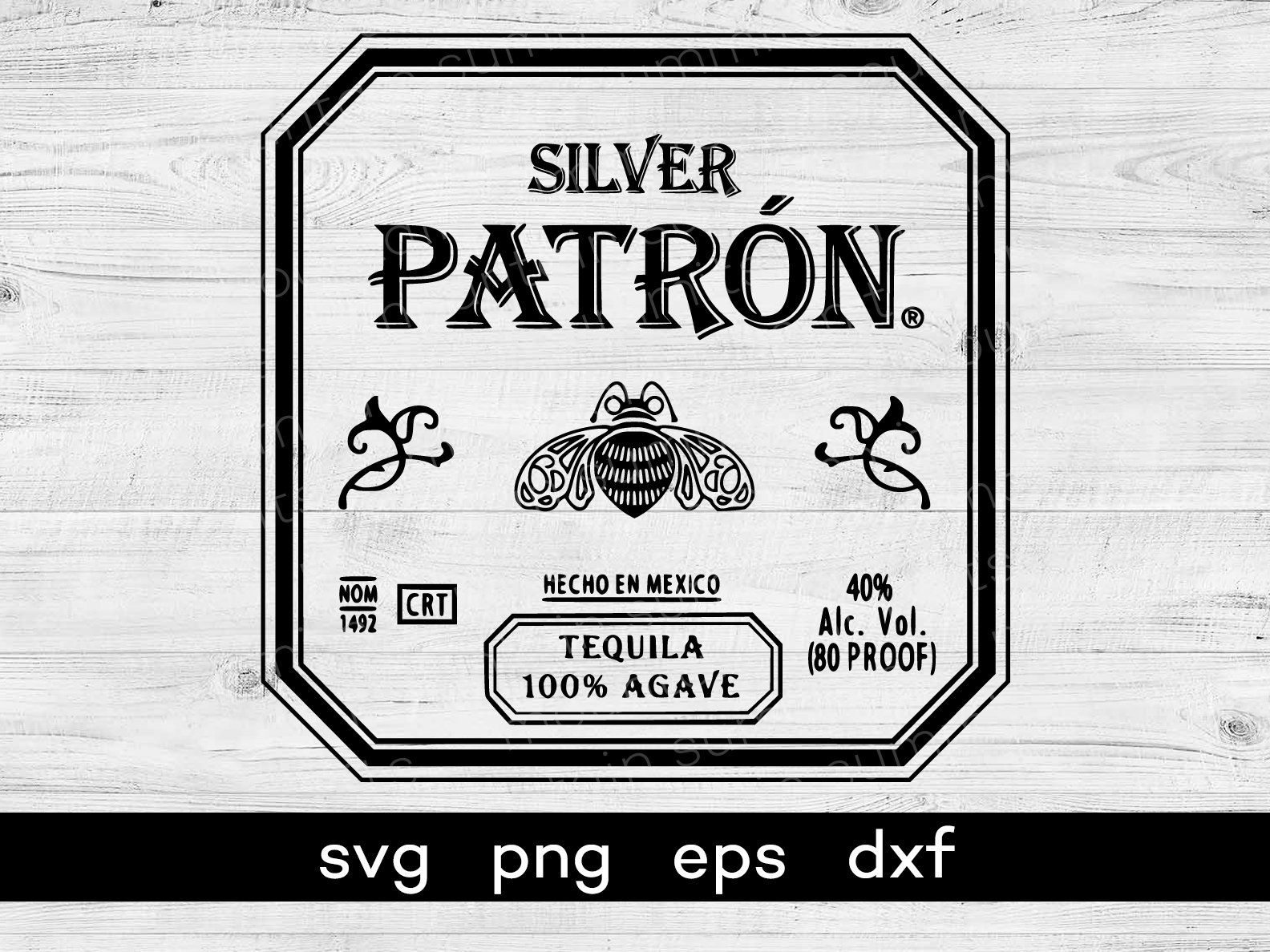 Patron Label Svg - Etsy with Free Patron Label Template