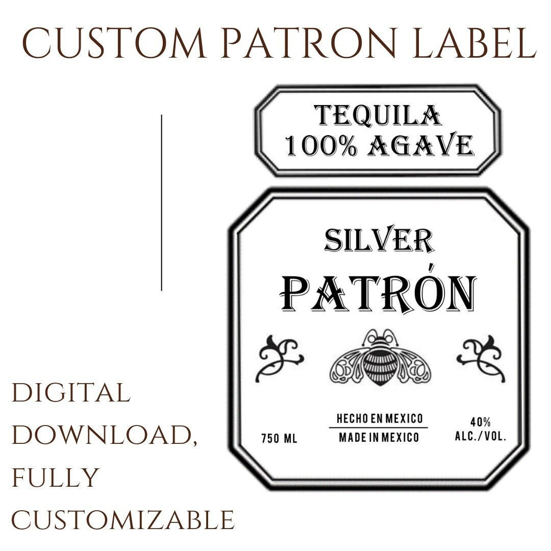 Patron Template - Etsy intended for Free Patron Label Template
