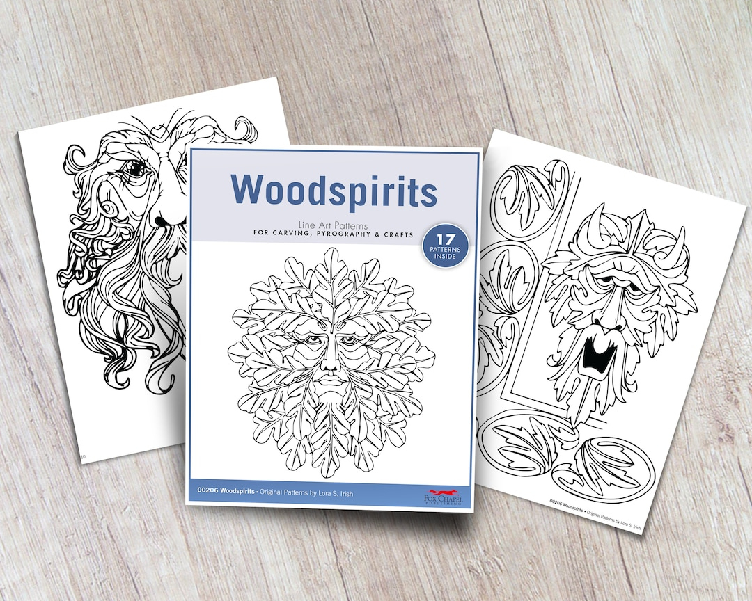 Patterns: Woodspirits Pattern - Wood Carving - Etsy Uk in Printable Relief Carving Patterns