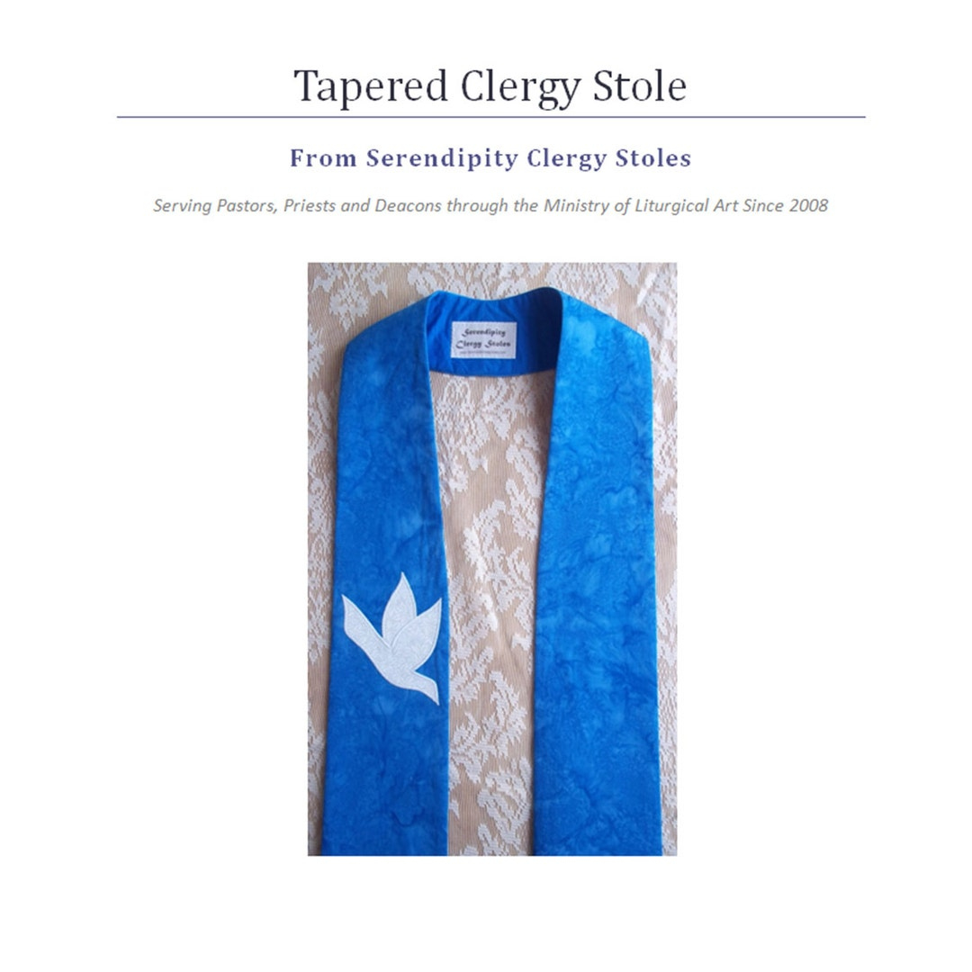 Pdf Download--Printable Tapered Clergy Stole Pattern And intended for Free Printable Clergy Stole Pattern