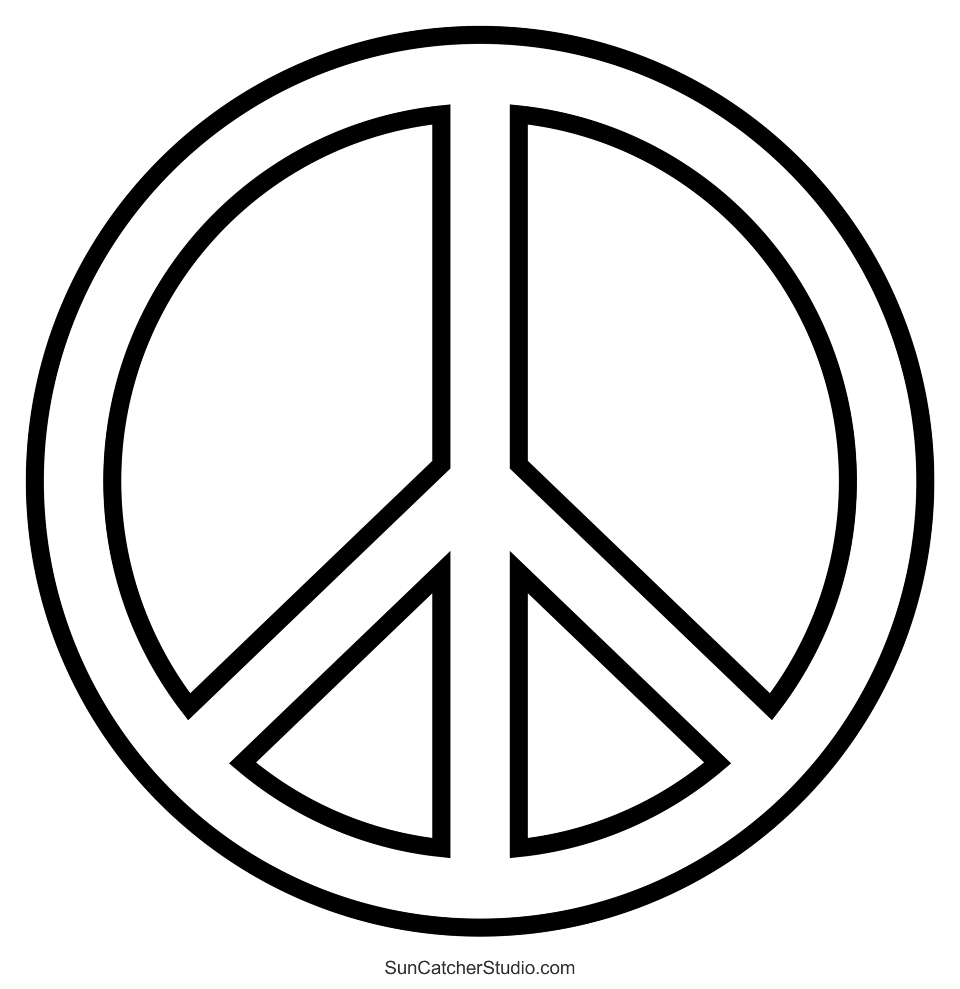 Peace Sign (Love And Peace Symbol Clipart &amp;amp; Templates) – Free intended for Peace Sign Templates For Free