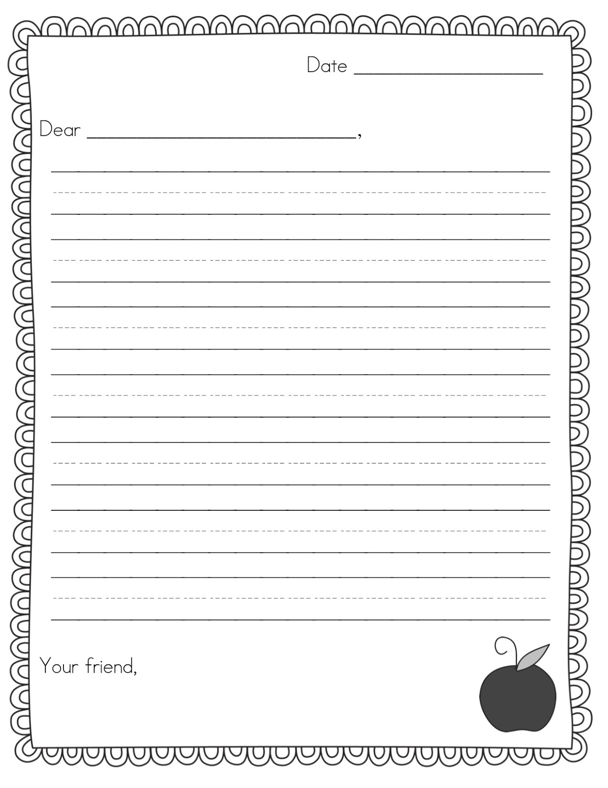 Pen Pal News + Friendly Letter Freebie - Teacher Idea Factory in Free Pen Pal Printables