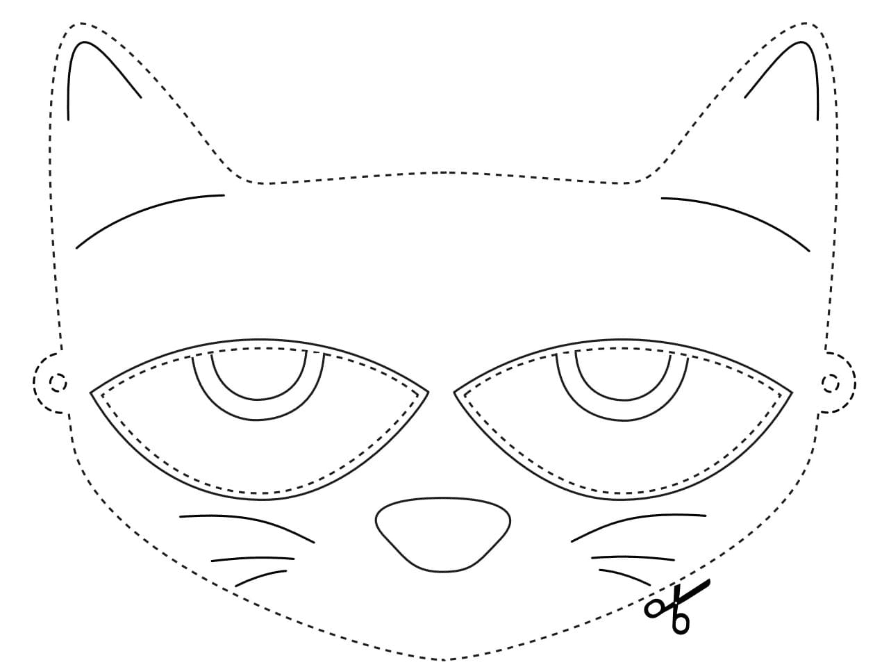 Pete The Cat Mask Template within Free Pete The Cat Mask Template