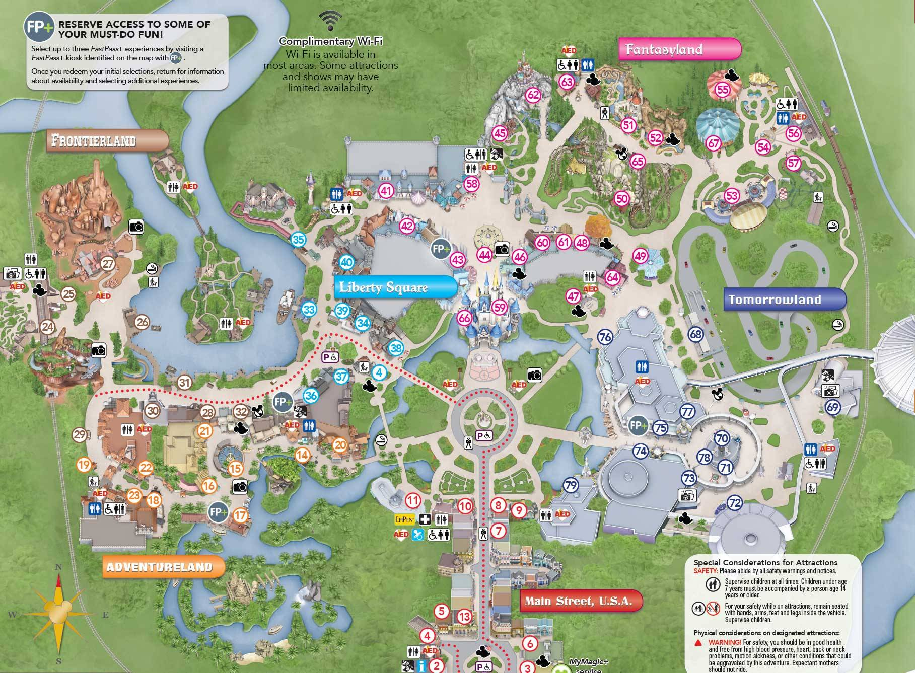 Photos - New Magic Kingdom Guide Map Shows Changes To The Hub Area within Free Printable Magic Kingdom Map