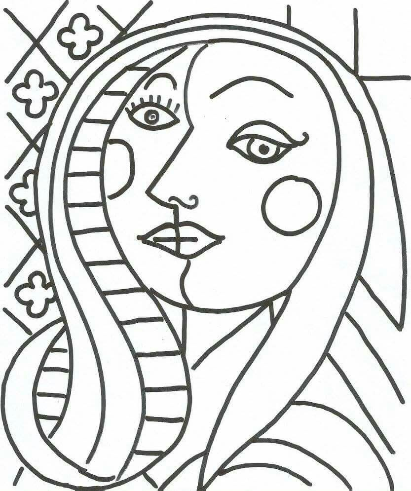 Picasso Art Coloring Pages - 10 Free Pdf Printables | Printablee throughout Free Printable Picasso Coloring Pages