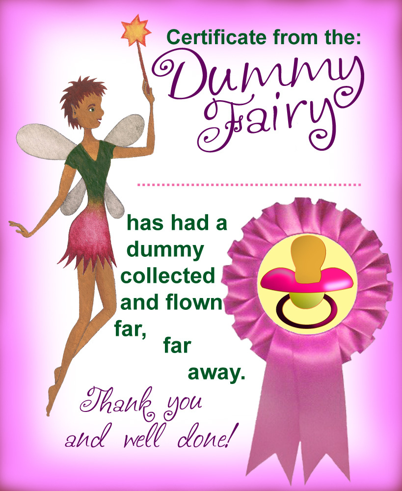 Pink Certificate From The Dummy Fairy - Rooftop Post Printables inside Dummy Fairy Letter Free Printable