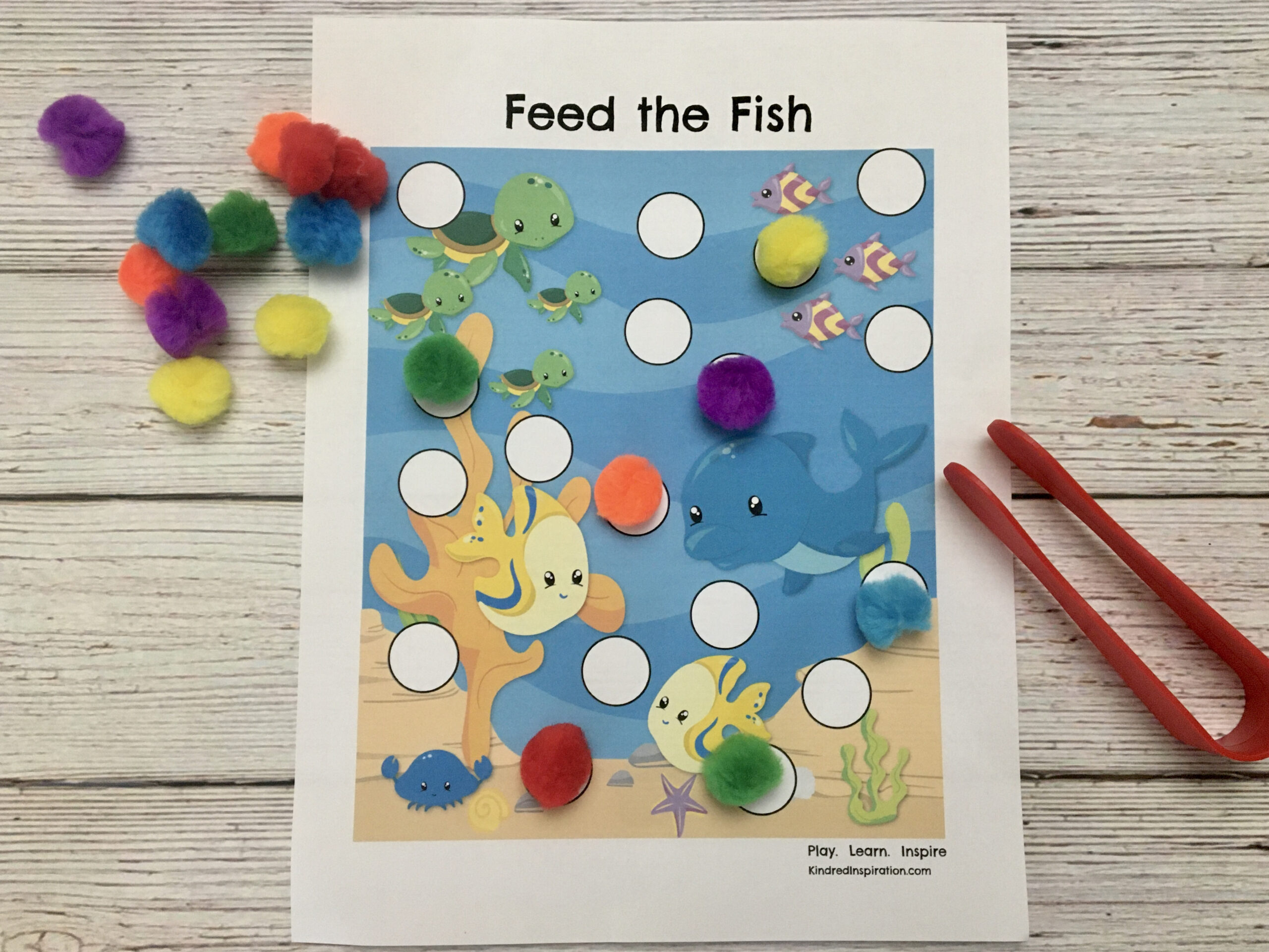 Pom Pom Printable Toddler Activity Pack – Kindred Inspiration in Free Printable Pom Pom Mats