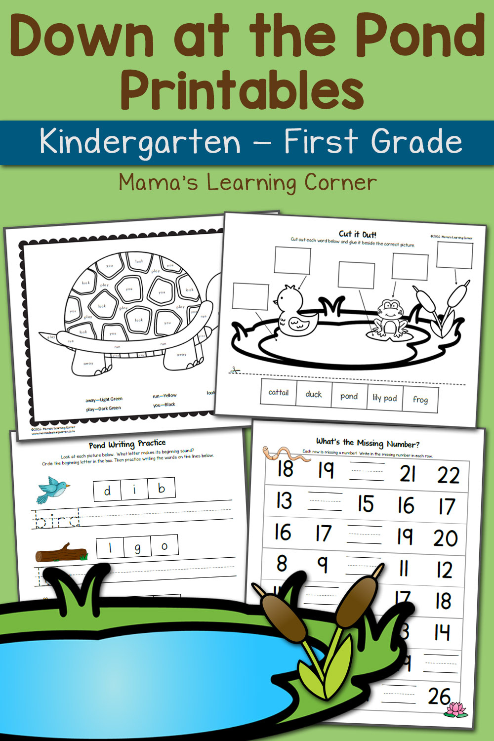 Pond Worksheets For Kindergarten And First Grade – Updated For regarding Free Pond Life Printables