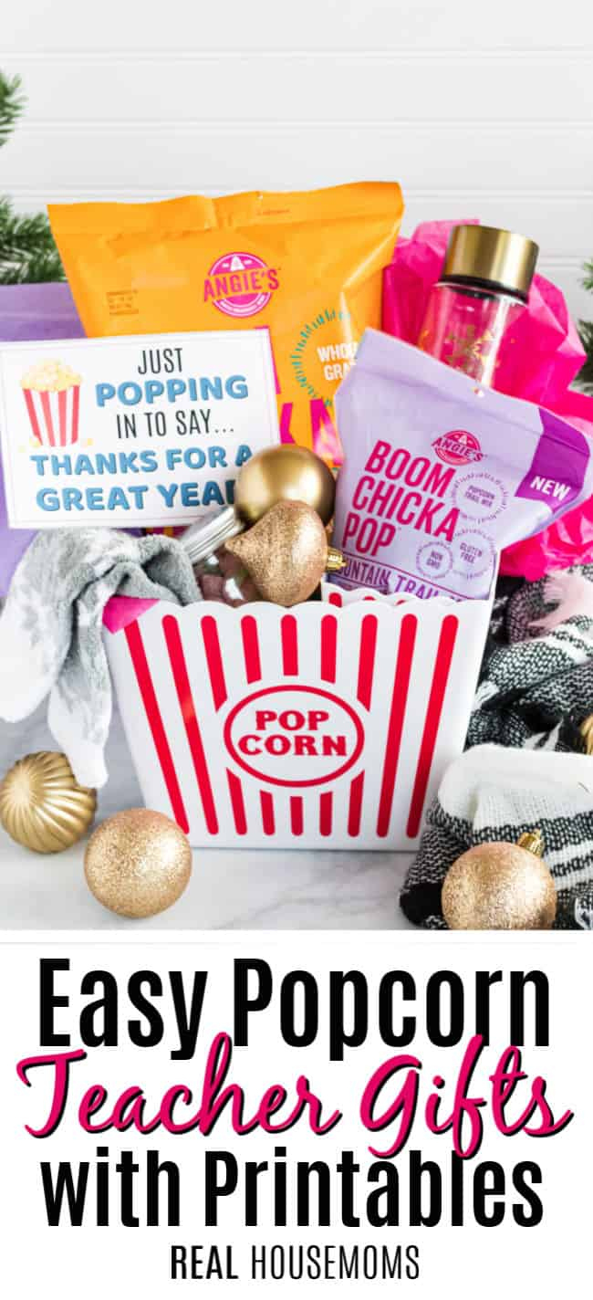 Popcorn Teacher Gifts With Free Printables ⋆ Real Housemoms in Free Popcorn Teacher Appreciation Printable