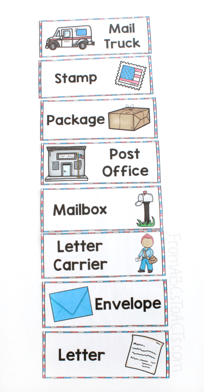 Post Office Pretend Play - From Abcs To Acts throughout Free Printable Stamps For Role Play
