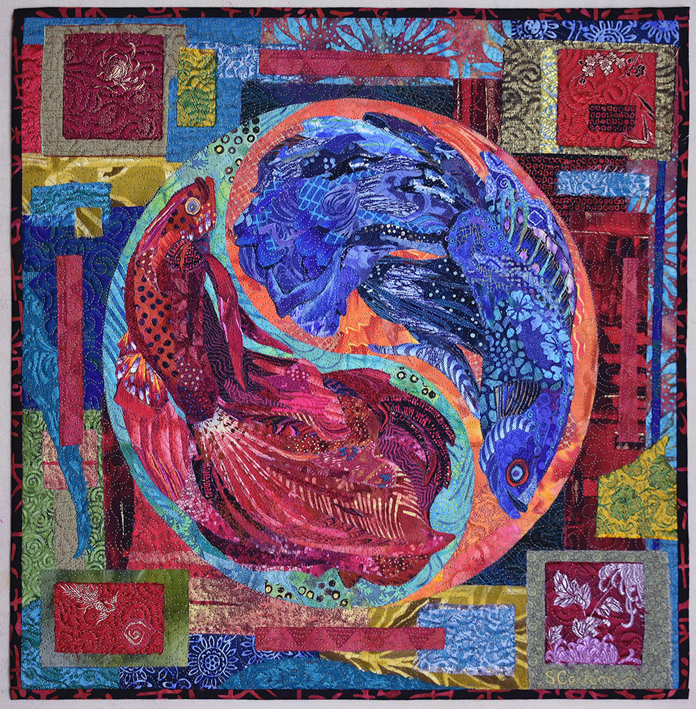 Pre-Fab Patterns For Fabric Collage | Susan Carlson Quilts for Printable Free Collage Quilt Patterns