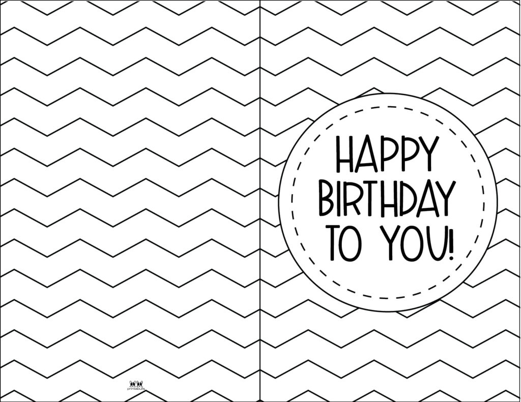 Printable Birthday Cards - 110 Free Birthday Cards | Printabulls within Black and White Free Printable Birthday Cards