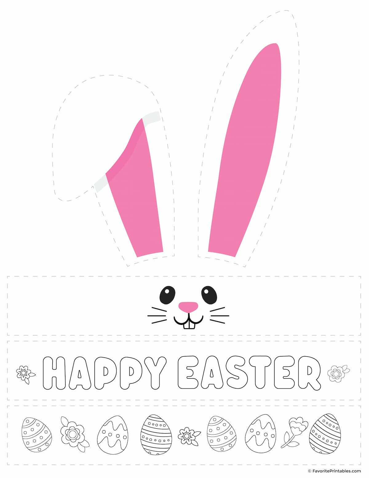 Printable Easter Bunny Ears Template - Free Download! - Favorite pertaining to Free Easter Hat Printables