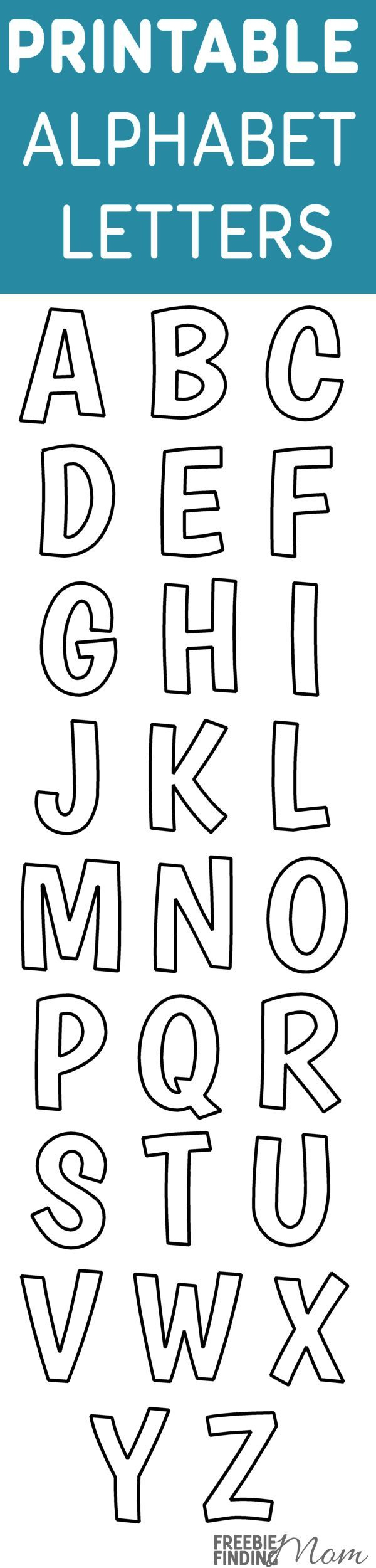 Printable Free Alphabet Templates inside Free Block Letter Templates