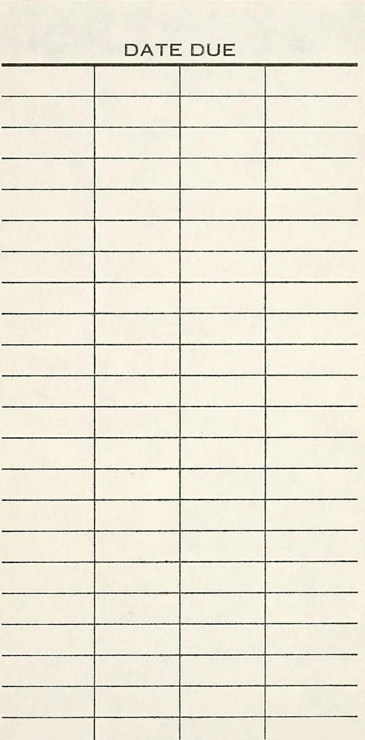 Printable Library Cards intended for Free Printable Library Checkout Sheets