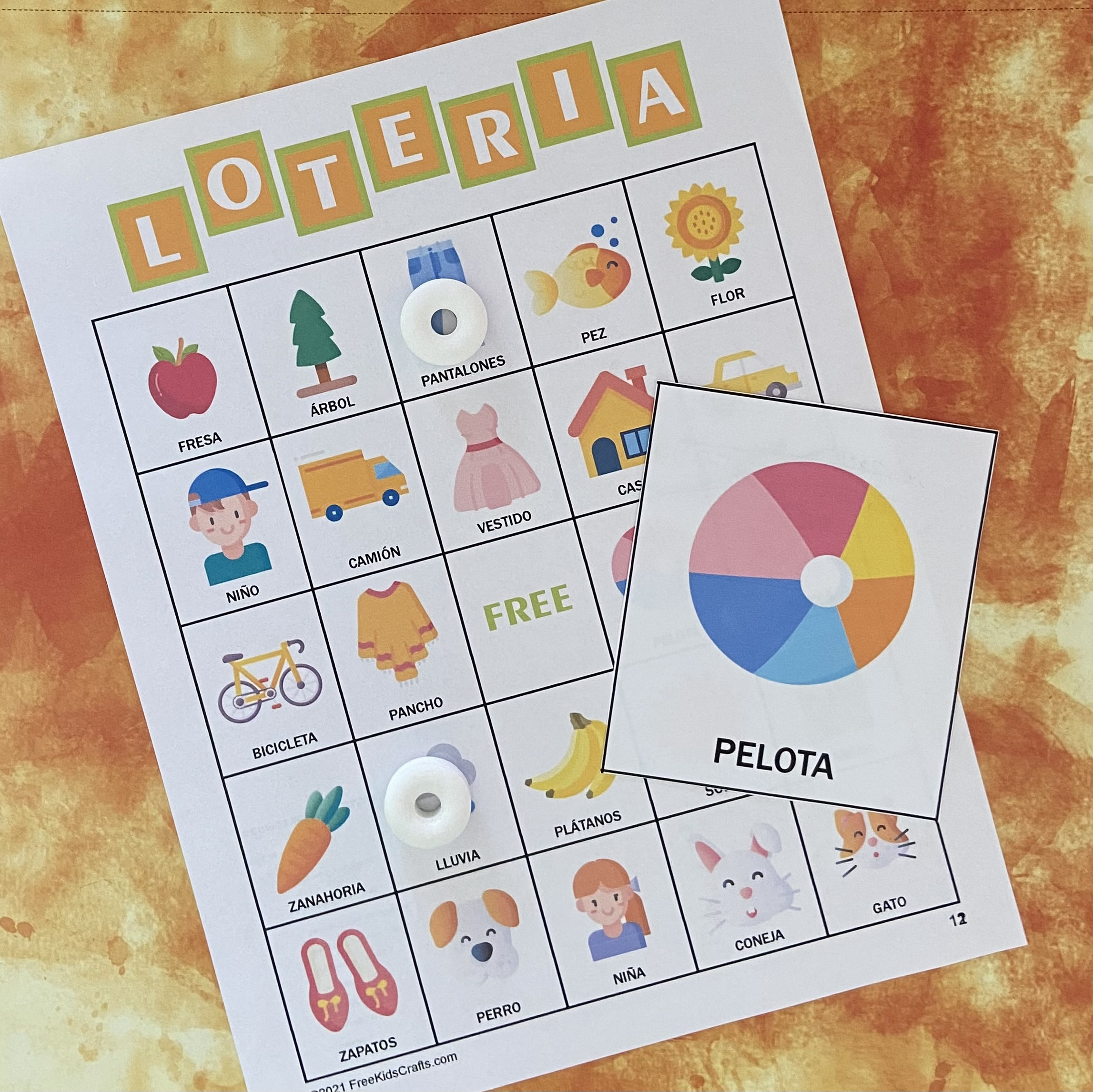 Printable Loteria Bingo (Spanish Version) pertaining to Downloadable Free Printable Loteria Game Cards