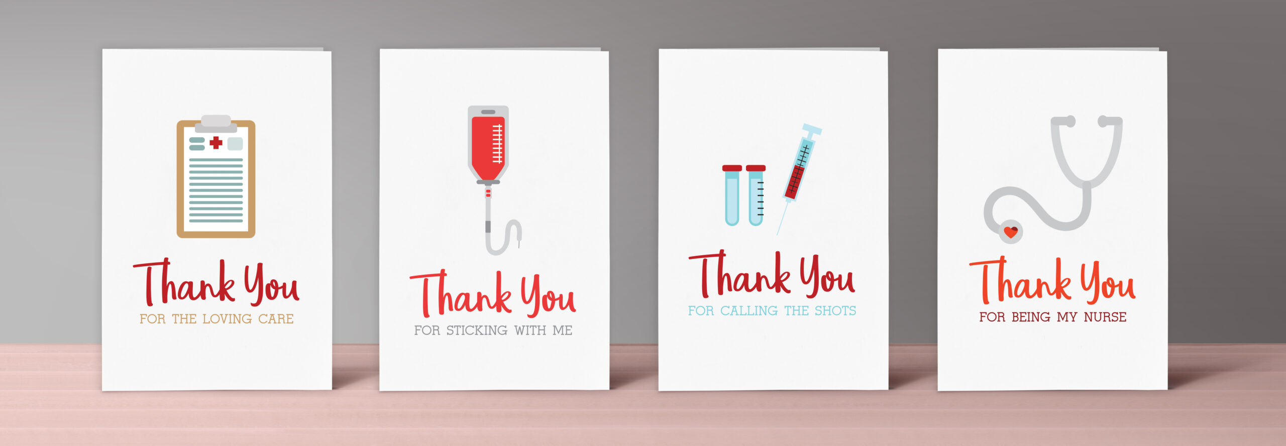 Printable Nurse Thank You Cards - Set Of 4 | Nurse/Life/Gear with regard to Free Printable Nurse Appreciation Cards
