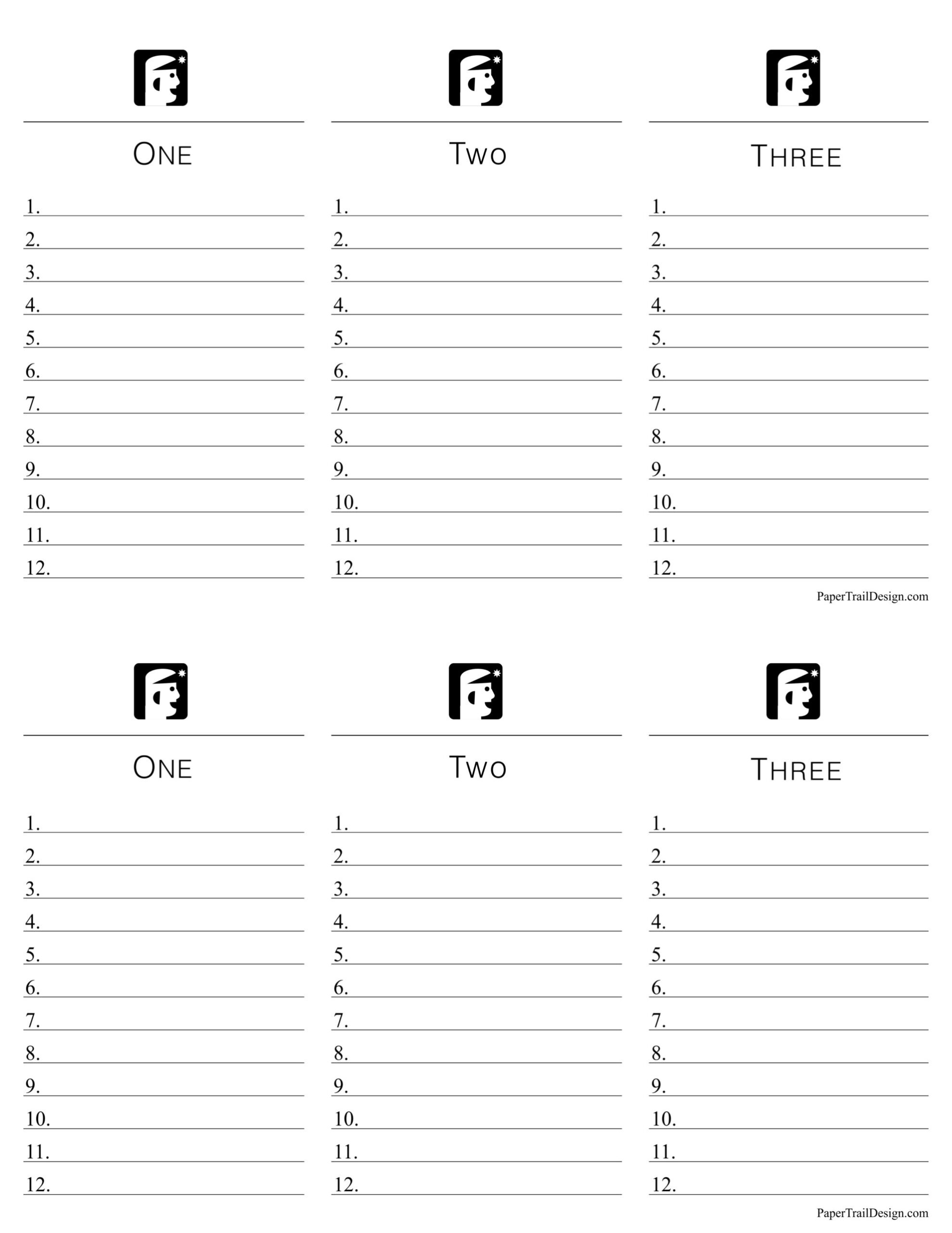 Printable Scattergories Game - Paper Trail Design throughout Free Printable Scattergories Answer Sheets