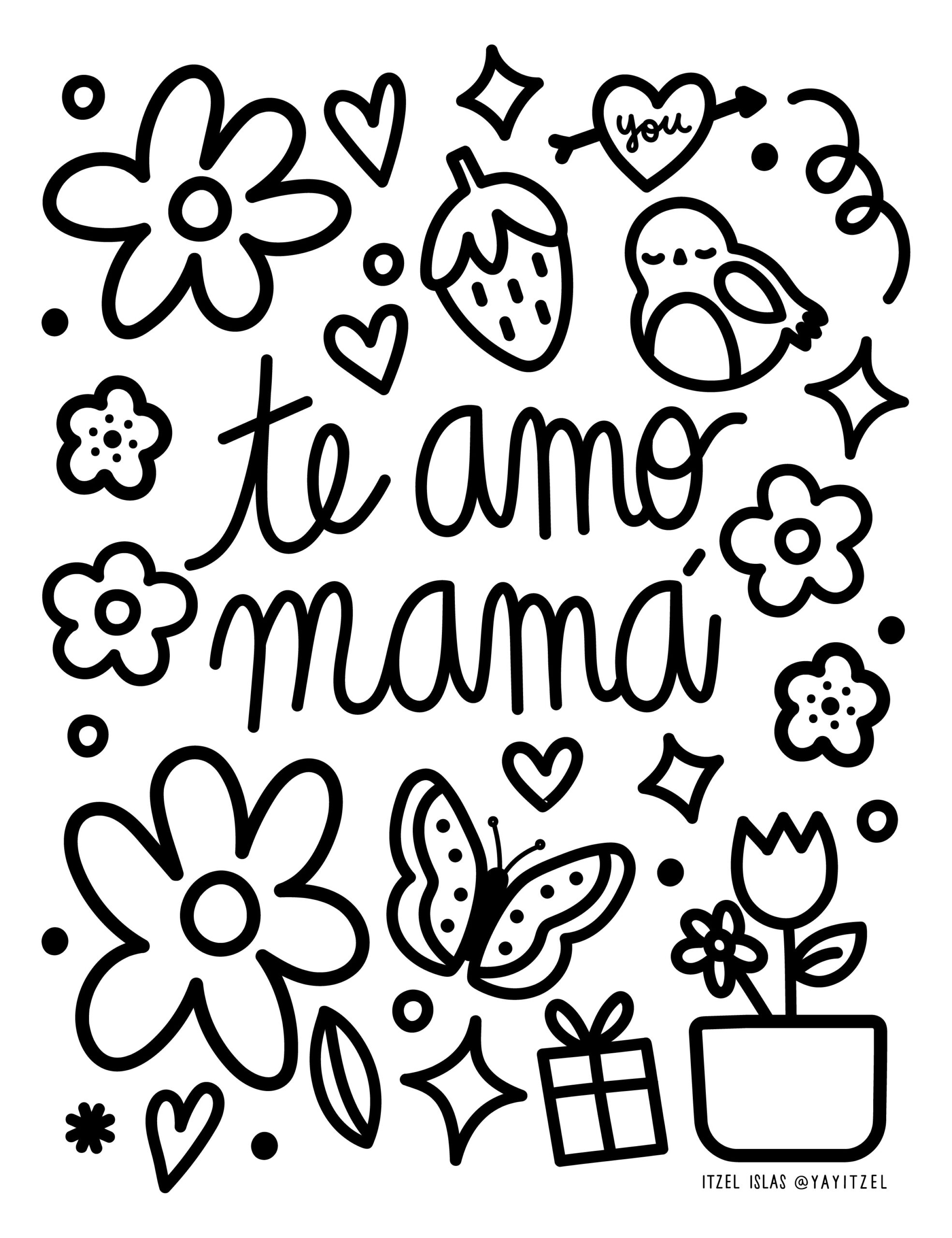 Printables - Free Coloring Pages &amp;amp; Learning Worksheets | Hp for Free Spanish Mothers Day Cards Printable